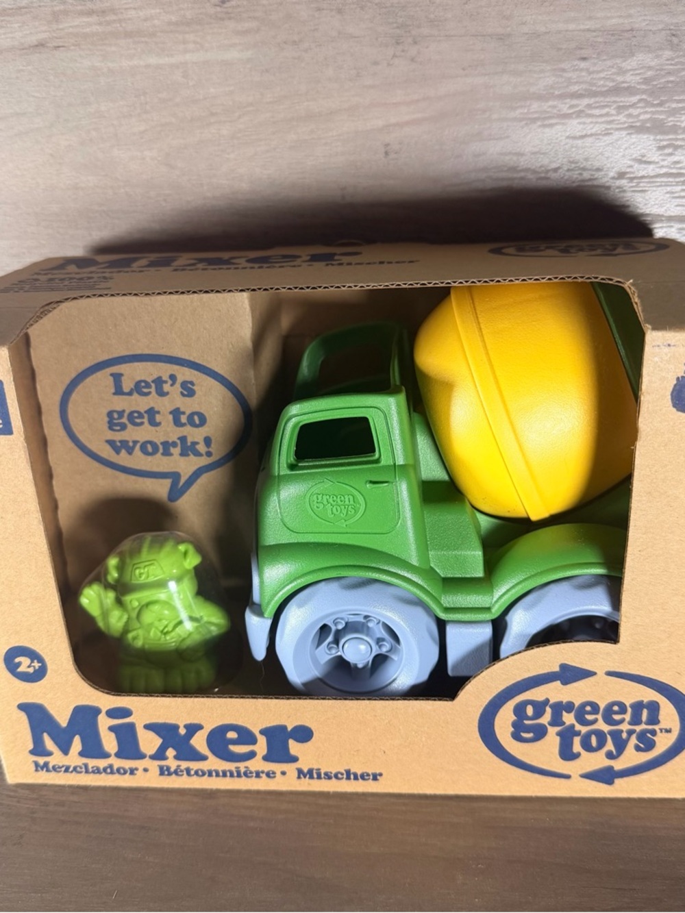 Kids Mixer Truck - Green and Yellow